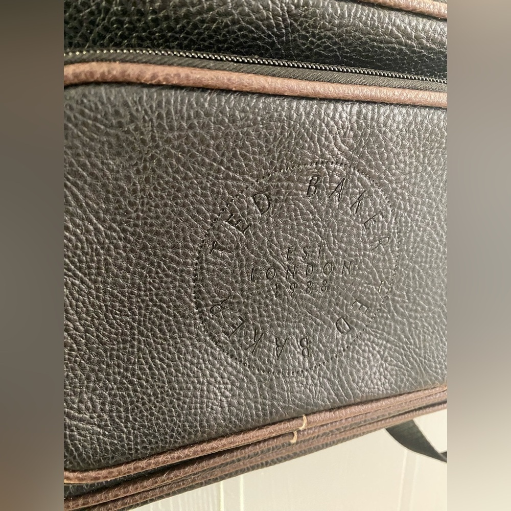 Ted Baker Black Leather Backpack - Picture 2 of 8